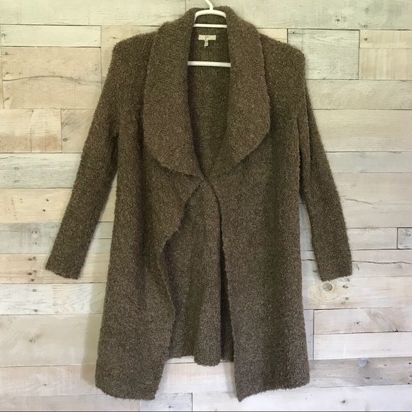 Joie Yanet Drape Front Long Open Cardigan Sweater Jacket Shacket Small - Picture 2 of 5